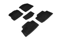 Ворсовые коврики 3D Jeep Grand Cherokee IV 2010-2013 черные (комплект) 96380 SEINTEX