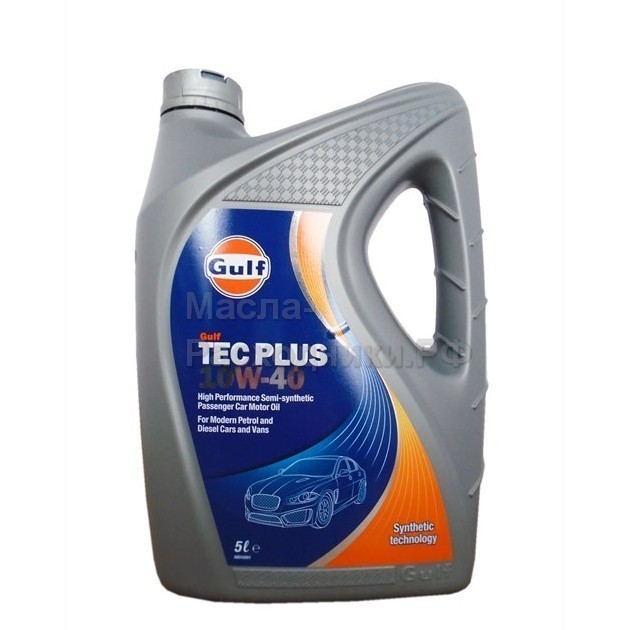 Моторное масло GULF TEC Plus 10W-40 (5л) / 5056004115139