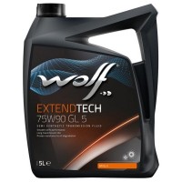 WOLF EXTENDTECH 75W-90 GL-5 Масло трансмиссионное (5л) 8303500