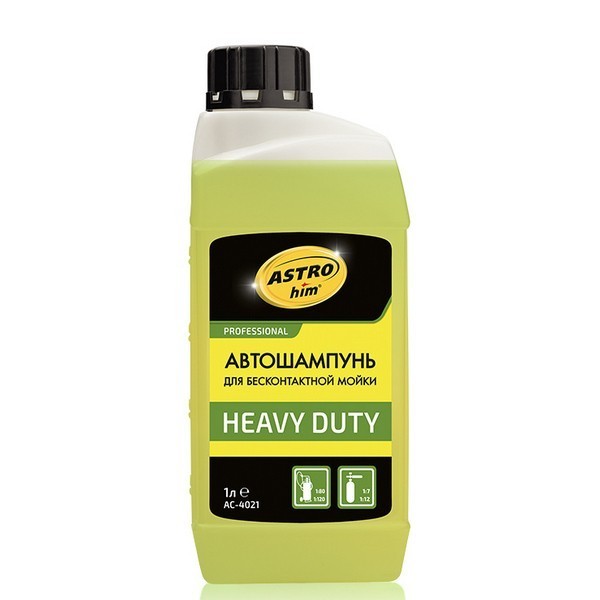 AC-4021 ASTROhim Автошампунь для бесконтактной мойки HEAVY DUTY 1л