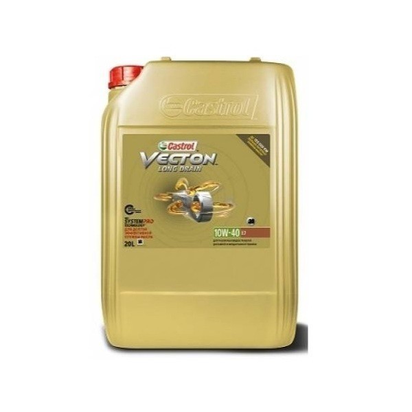 CASTROL Vecton Long Drain 10W-40 E7 System PRO Моторное масло для коммерч.техники (20л) 15B353