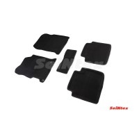 Ворсовые 3D коврики HONDA ACCORD IX 2012- (Черные) комплект SEINTEX 88360