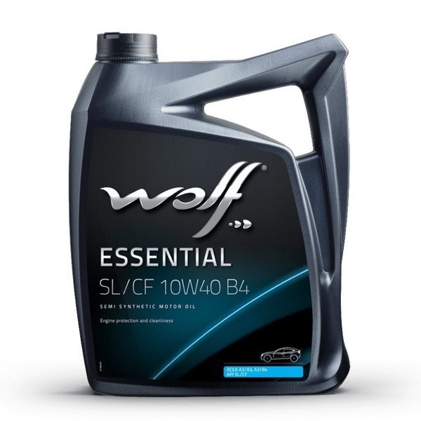 WOLF ESSENTIAL 10W-40 SL/CF A3/B4 Масло моторное (4л) 1049620