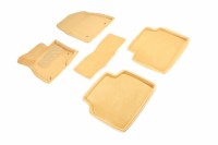 Ворсовые коврики 3D Mazda 6 III (GJ) 2012-н.в. бежевые (комплект) 84115 SEINTEX