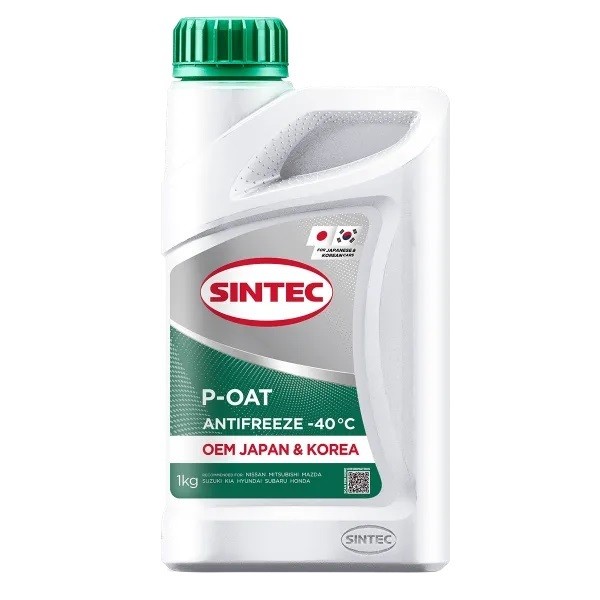 Антифриз A-40 Sintec OEM Japan&Korea P-OAT green (зеленый) 1кг 6145016
