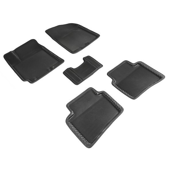 Коврики 3D EVA "РОМБ" Hyundai Solaris, KIA RIO 2010-2016 черный (комплект) 95183 SEINTEX