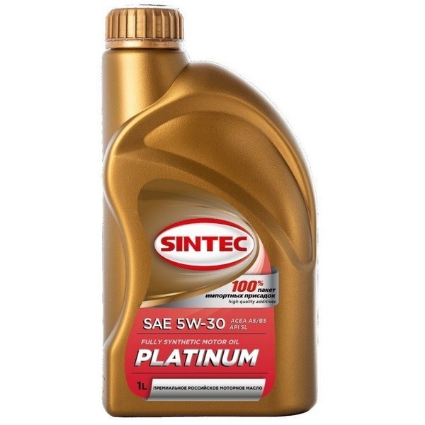Масло моторное SINTEC PLATINUM 5W-30 SL, ACEA A5/B5 (1л) 801988