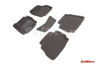 SEINTEX Ворсовые 3D коврики FORD MONDEO 2007-2010 серые (комплект) 71718