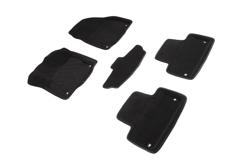 SEINTEX Ворсовые 3D коврики LAND ROVER EVOQUE 2011- черные (комплект) 90249
