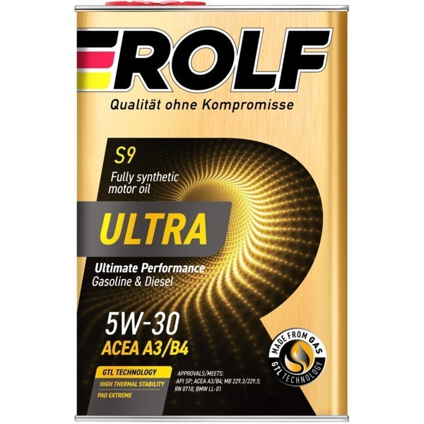 Масло моторное ROLF ULTRA 5W-30 A3/B4 SP (4л) 323105