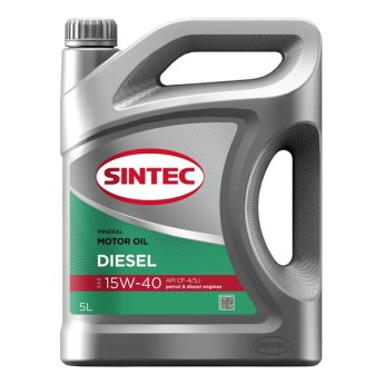 Масло моторное 15W-40 SINTEC DIESEL CF-4/SJ (5л) 102921
