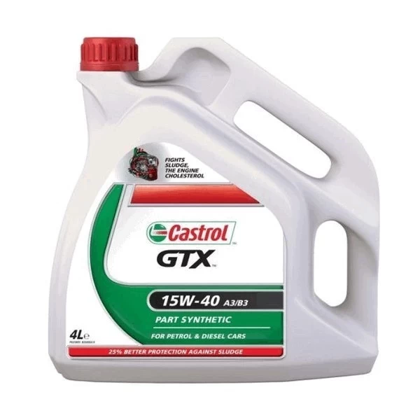 Масло моторное Castrol GTX A3/B3 15W-40 (4л) 156A3D