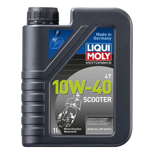 Моторное масло для скутеров Motorbike 4T Scooter 10W-40 LIQUI MOLY (1л) 1618