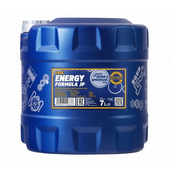 MANNOL 7914 масло моторное Energy Formula JP 5W-30 (7л) 1282