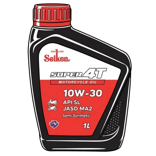 Масло моторное SEIKEN SUPER 4T 10W-30 SL JASO MA2 (1л) SKSL4TMA210W-30001