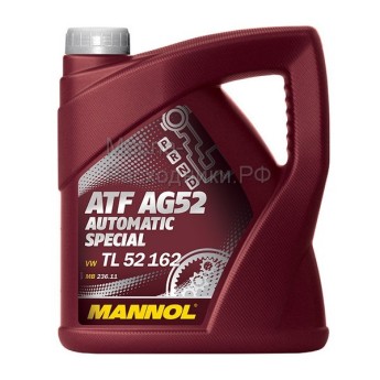 Жидкость для АКПП MANNOL ATF AG52 Automatic Special (4л) 1358