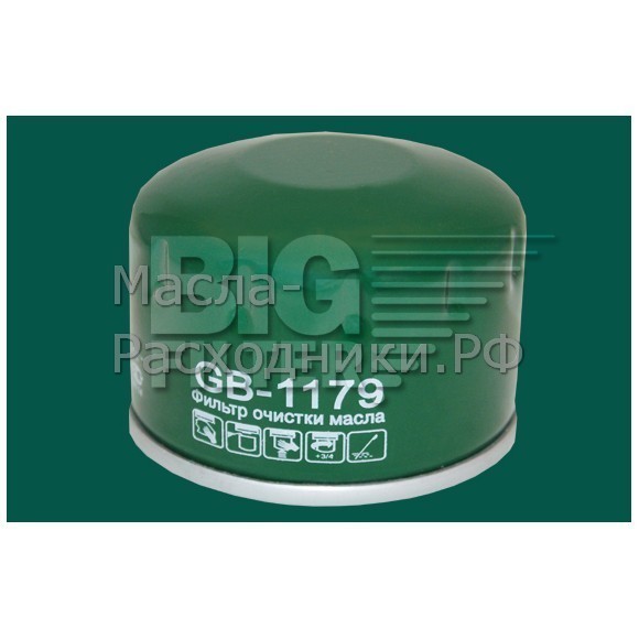 Фильтр масляный BIG GB-1179 LADA Largus 12->/ RENAULT Logan 1.4-1.6/ NISSAN Micra, Note