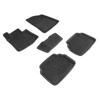 Коврики 3D EVA "РОМБ" Hyundai Sonata VIII (DN8), KIA K5 2019-н.в. черный (комплект) 95212 SEINTEX