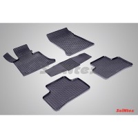 Коврики резиновые с рисунком "Сетка" MERCEDES-BENZ GLK-Class X204 2008- (комплект) SEINTEX 83793