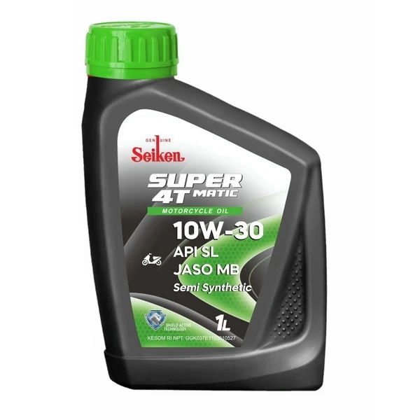 Масло моторное SEIKEN SUPER 4T 10W-30 SL JASO MB (1л) SKSL4TMB10W-30001