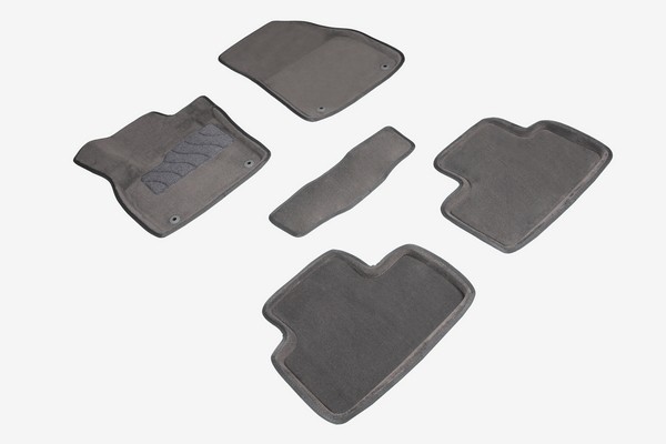 Ворсовые коврики 3D Volvo XC-40 2019-н.в. серые (комплект) 92671 SEINTEX