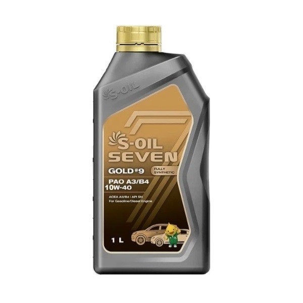 Масло моторное S-oil SEVEN GOLD9 A3/B4 SN 10W-40 (1л) E108216