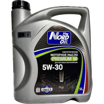 Масло моторное NORD OIL Premium N 5W-30 SN/CF (5л) NRL068 (АКЦИЯ 5 по цене 4)