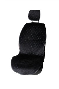 Накидки для сидений автомобиля из велюра (передний ряд) размер M (шов синий) SEINTEX 97631