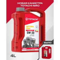 Масло моторное TOTACHI NIRO OPTIMA PRO 5W-30 synthetic (4л) 1C804