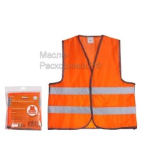 Жилет со светоотражающими полосами, взрослый, р. XL (65*65 см), оранжевый AIRLINE ARWAV08