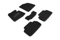 Ворсовые 3D коврики HYUNDAI i30 new 2012- (Черные) комплект SEINTEX 83477
