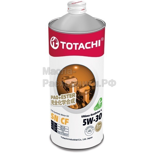 Масло моторное TOTACHI Gasoline Ultima EcoDrive L Fully Synthetic SN/CF 5W-30 (1л) 12101