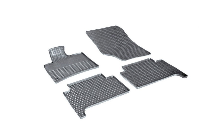 Коврики резиновые с рисунком "Сетка" AUDI Q7 2005-2015 (комплект) SEINTEX 00844