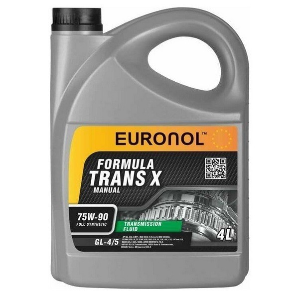 Масло трансмиссионное EURONOL TRANS X 75W-90 GL-4/5 (4л) 80061