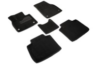 Ворсовые коврики 3D Voyah Free 2023-н.в. черные (комплект) 98612 SEINTEX