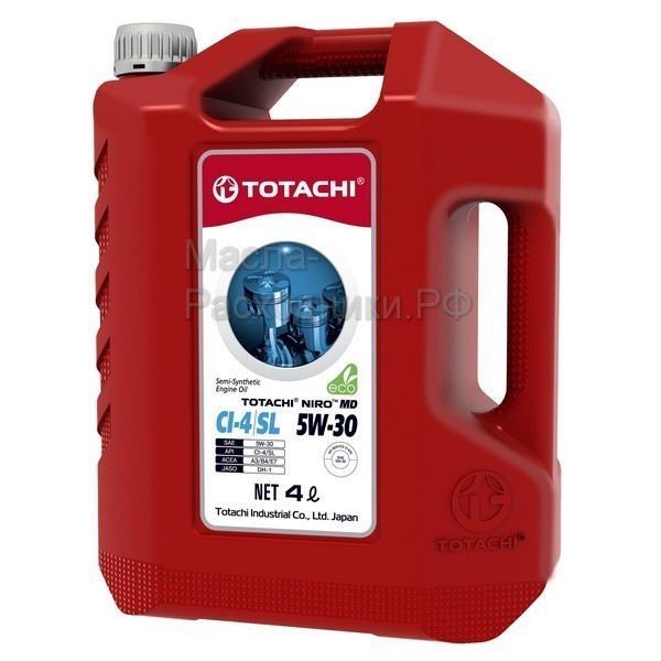 Масло моторное TOTACHI NIRO MD Semi-Synthetic CI-4/SL 5W-30 (4л) пластик 18004