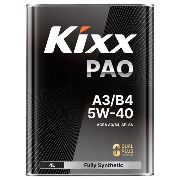 Kixx масло моторное PAO A3/B4 5W-40 (4л) L211044TR1