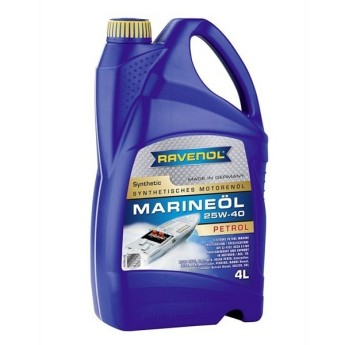 Масло для подвесных лодочных моторов RAVENOL Marineoil PETROL 25W-40 synthetic (4л) 116211500401999