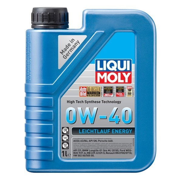 LIQUI MOLY Leichtlauf Energy 0W-40 SN, A3/B4 Масло моторное (1л) 39034