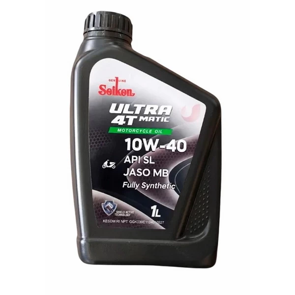 Масло моторное SEIKEN ULTRA 4T 10W-40 SL JASO MB (1л) SKSL4TMB10W-40001