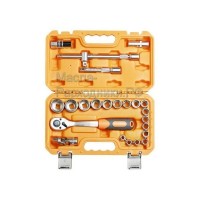 Набор головок и принадлежностей 1/2" 24 предмета, пластиковый кейс AIRLINE AT2402