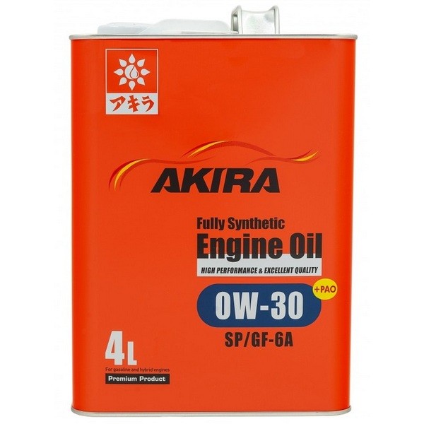 Масло моторное AKIRA ENGINE OIL FS 0W-30 SP/GF-6A (4л) A00032234-004