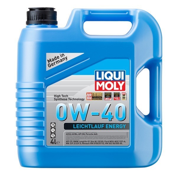 LIQUI MOLY Leichtlauf Energy 0W-40 SN, A3/B4 Масло моторное (4л) 39035