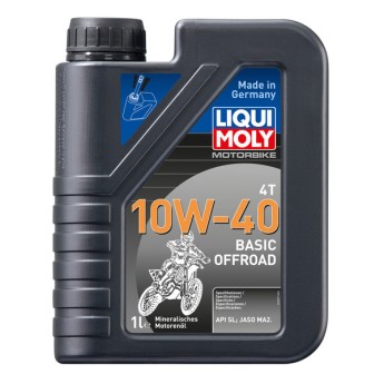 Моторное масло для 4-тактных мотоциклов Motorbike 4T Basic Offroad 10W-40 LIQUI MOLY (1л) 3059