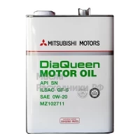 Масло моторное MZ102711 Mitsubishi DiaQueen 0W-20 SN (4л)