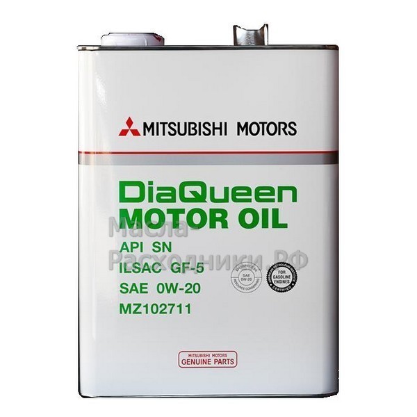 Масло моторное MZ102711 Mitsubishi DiaQueen 0W-20 SN (4л)
