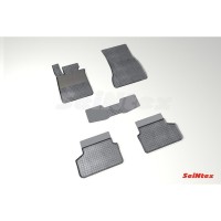 Коврики резиновые с рисунком "Сетка" BMW 5 Ser G-30 2017- (комплект) SEINTEX 88984