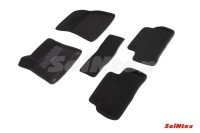 SEINTEX Ворсовые 3D коврики MERCEDES BENZ CLA-class II c118 черные (комплект) 92691