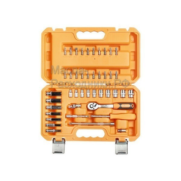 Набор головок и принадлежностей 1/4" 43 предмета, пластиковый кейс AIRLINE AT4301
