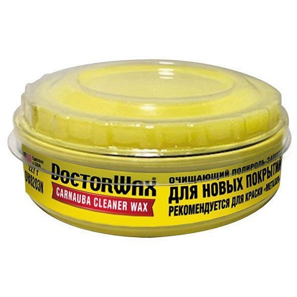 DW8203 Doctor Wax Пастообразная очищающая полироль-защита с воском «Карнауба» (227 гр)